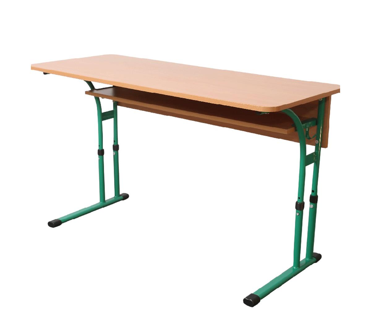 Стіл учнівський двомісний стільниця з заокругленими кутами, ростова група 3-5 (80319) БРІК